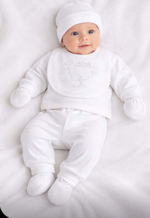 Βρεφικό Σετ 5 Τεμαχίων Άνεμου – Απαλό & Άνετο για Καθημερινή Χρήση 0,3 μηνών