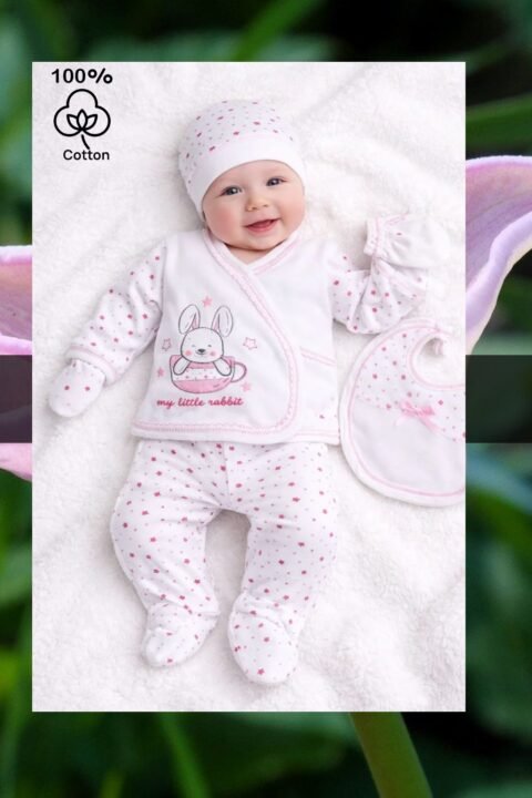 Βρεφικό Σετ 100% Βαμβάκι (0–3 Μηνών)