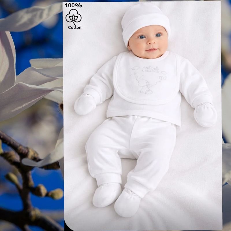 Βρεφικό Σετ 5 Τεμαχίων Άνεμου – Απαλό & Άνετο για Καθημερινή Χρήση 0,3 μηνών